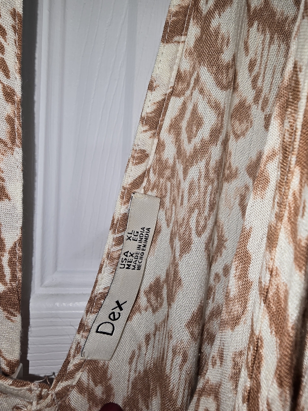 Dex Blush and Cream Printed Maxi Dress - Picture 5 of 7